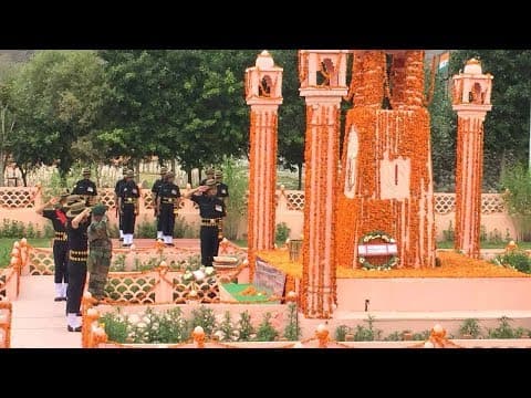 Wreath-Laying Ceremony at the Dras War Memorial